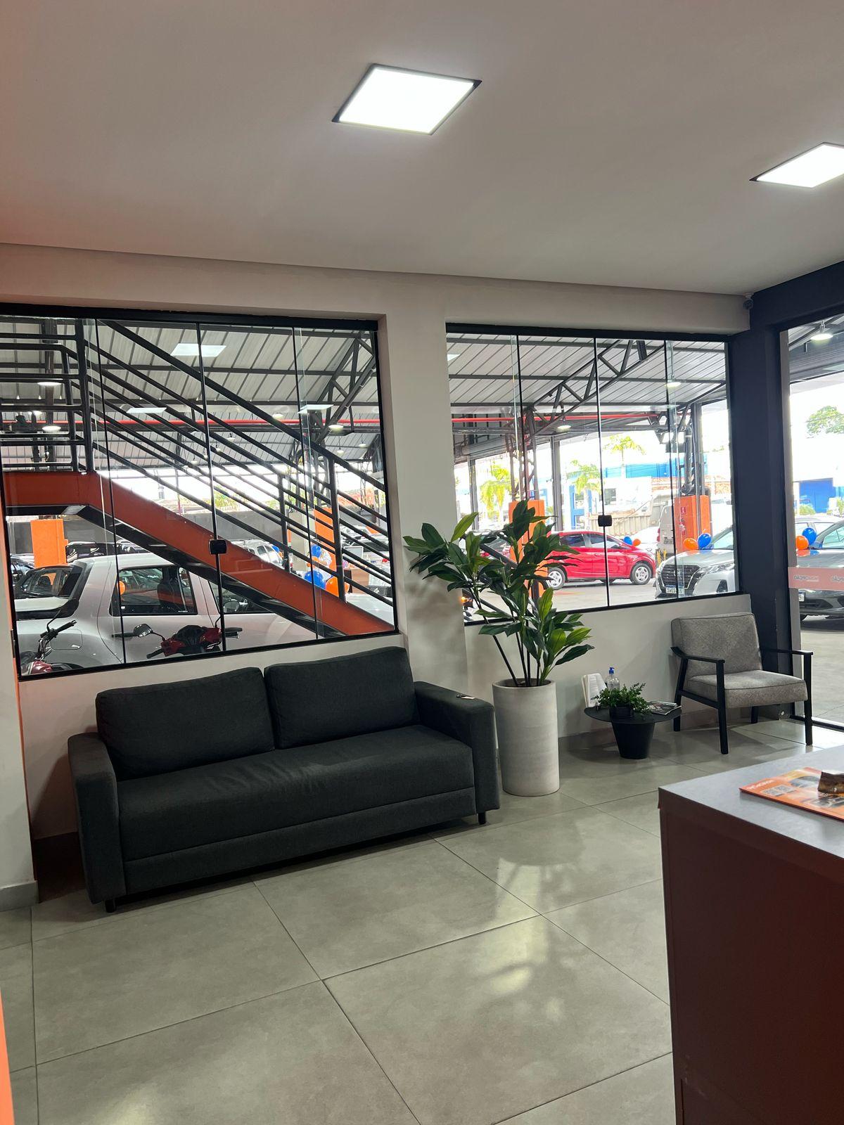 Recepção da loja física da Nova Aluguel de Carros