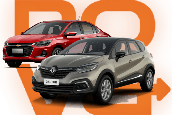 Carros e logo da Nova Aluguel de Carros - soluções de aluguel de veículos